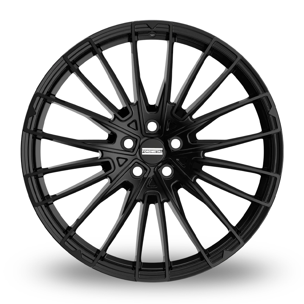 23" Fondmetal Volcan Gloss Black Alloy Wheels