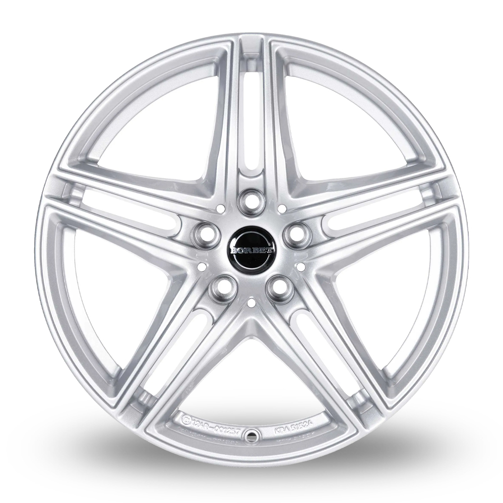17" Borbet XR Brilliant Silver Alloy Wheels