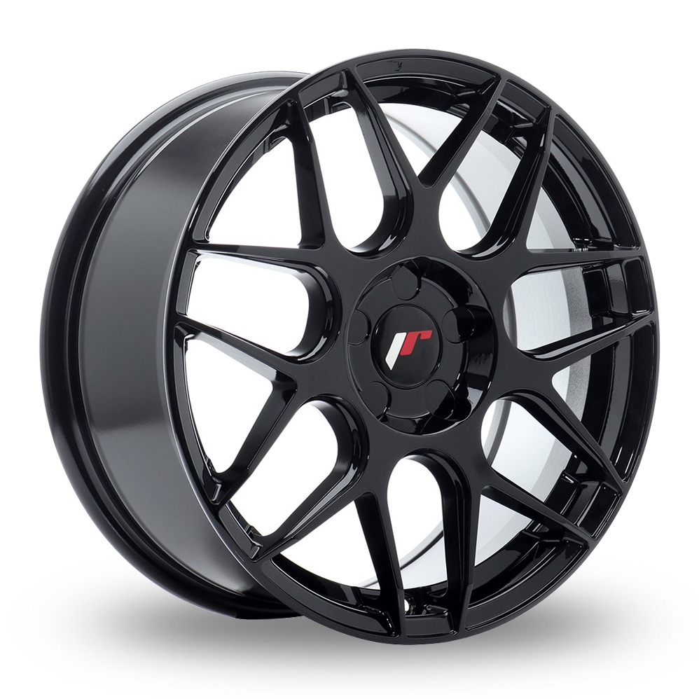 Japan Racing JR18 (7x17) (Custom Fitment) Gloss Black Alloy Wheels
