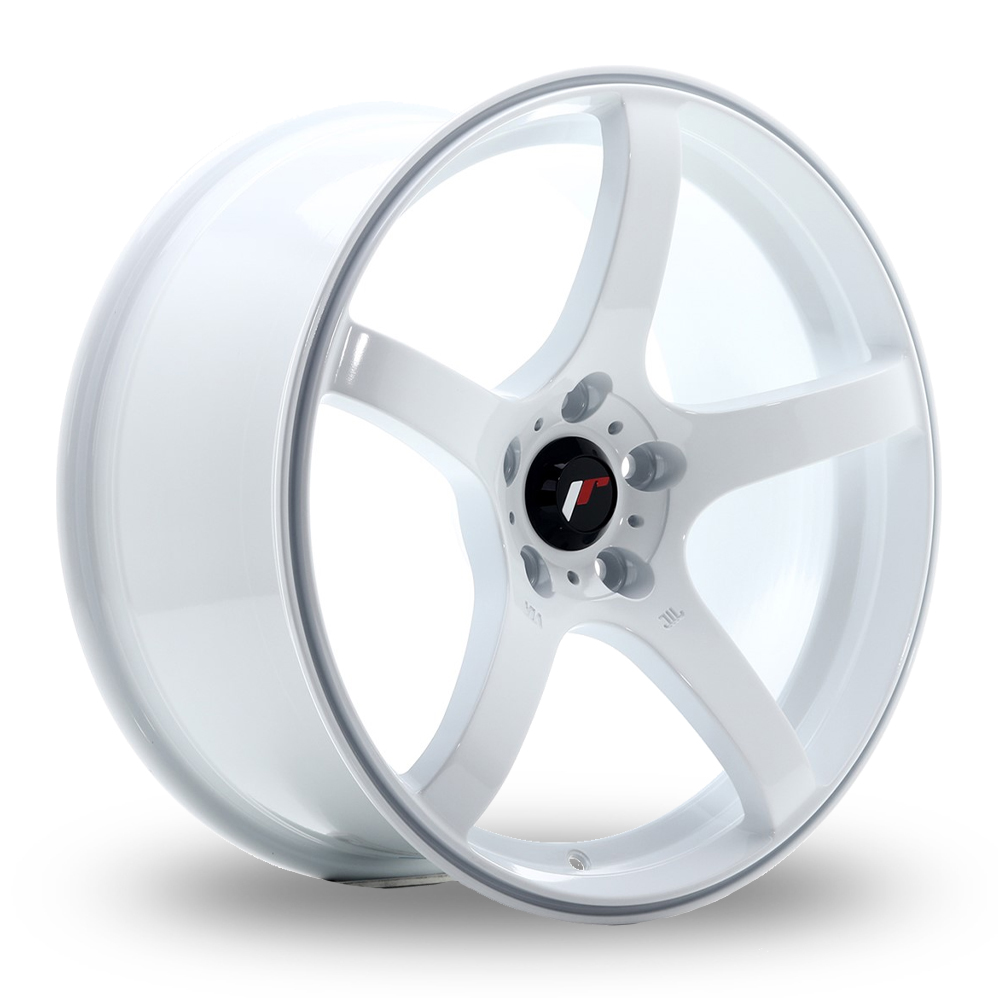 Japan Racing JR32 (8.5x18) White Alloy Wheels