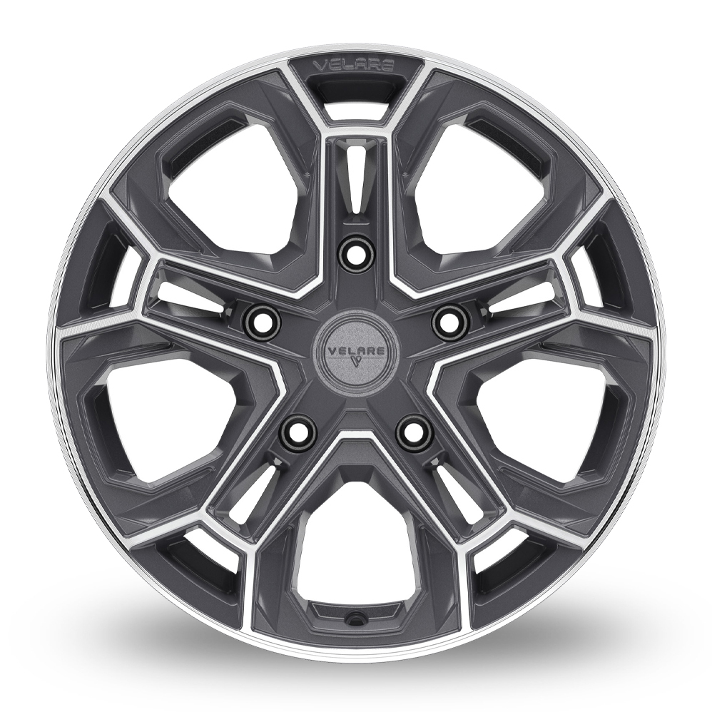 20" Velare VLR-ST Platinum Grey Polsihed Alloy Wheels