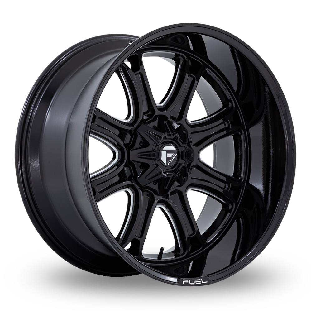 Fuel Off-Road Darkstar (USA Warehouse) Matt Gunmetal With Black Lip Alloy Wheels