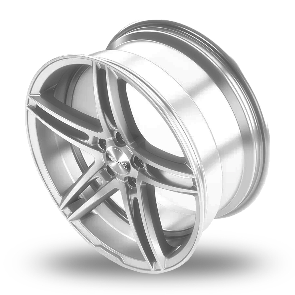 18" Brock B33 Crystal Silver Alloy Wheels