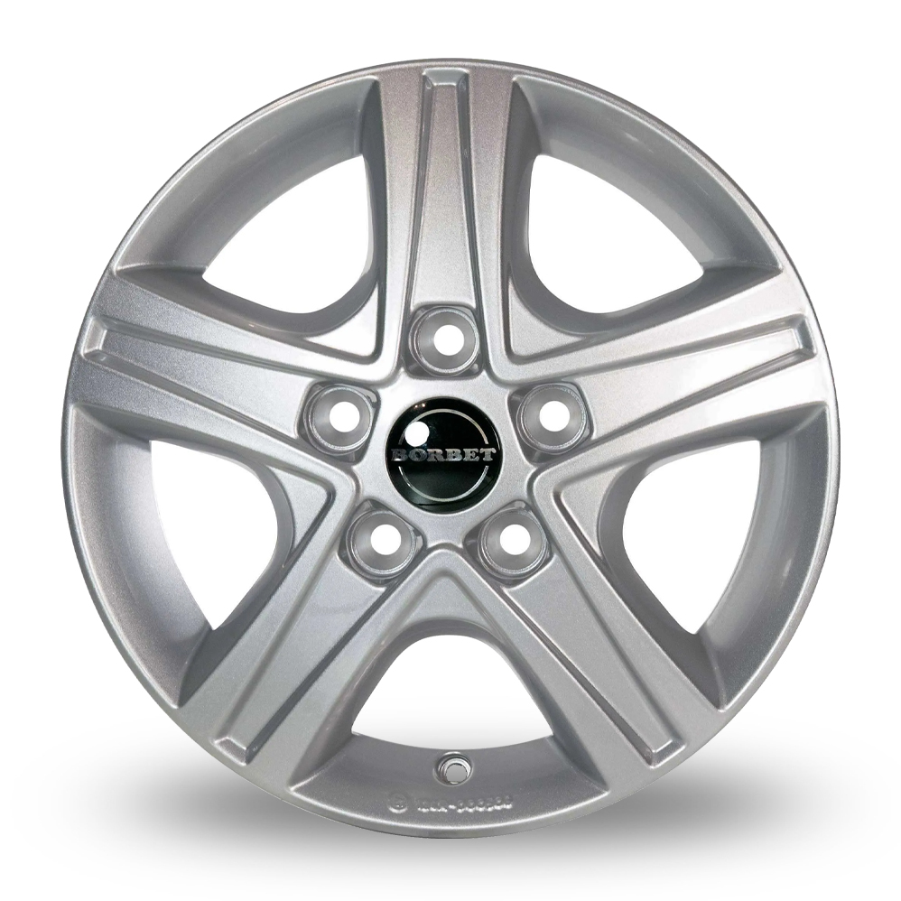 16" Borbet CWD Crystal Silver Alloy Wheels