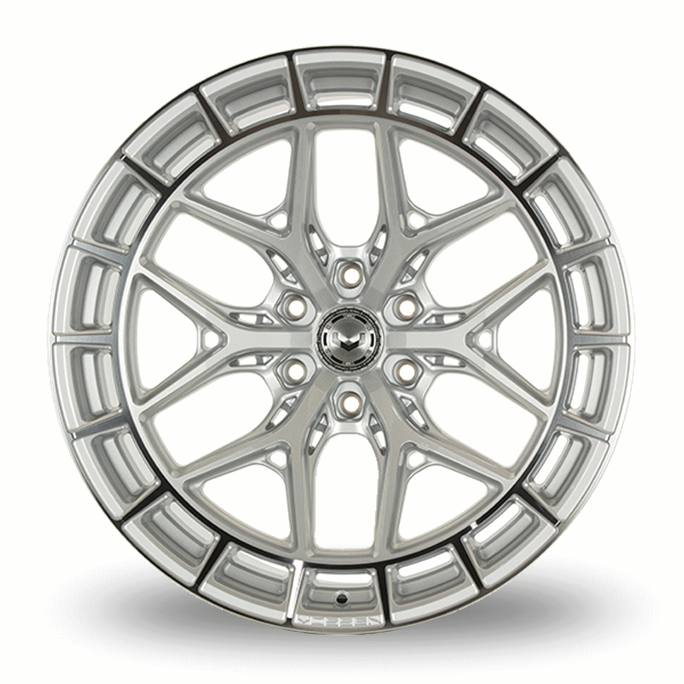 20" Vossen HFX-1 (10.5x20) (Super Deep Concave) Silver Polished Alloy Wheels