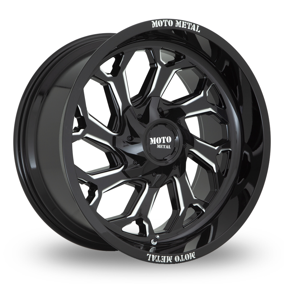 Moto Metal MO999 (USA Warehouse) Gloss Black Milled Alloy Wheels