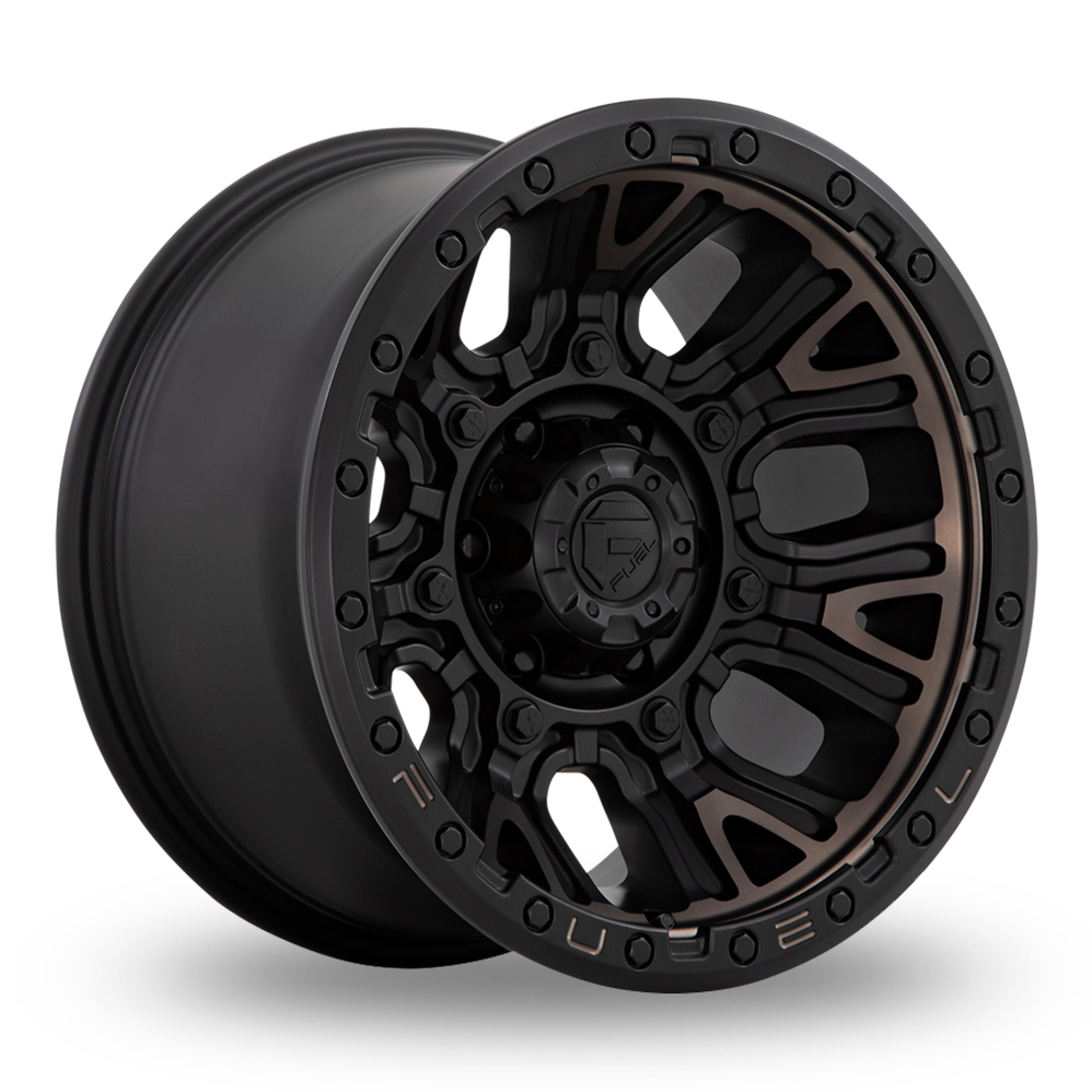 Fuel Off-Road D824 Traction (EU Warehouse) Matte Black With Double Dark Tint Alloy Wheels