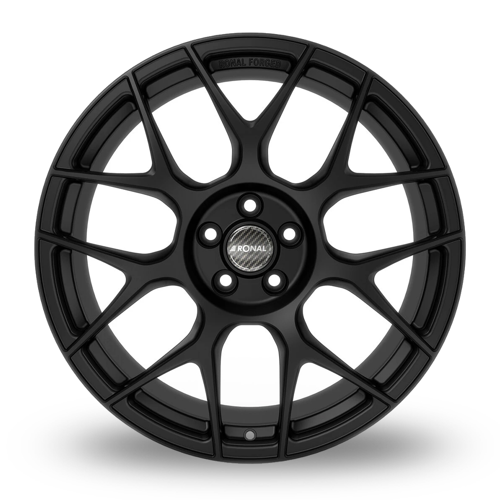 20" Ronal RF1 Forged Matt Black Alloy Wheels