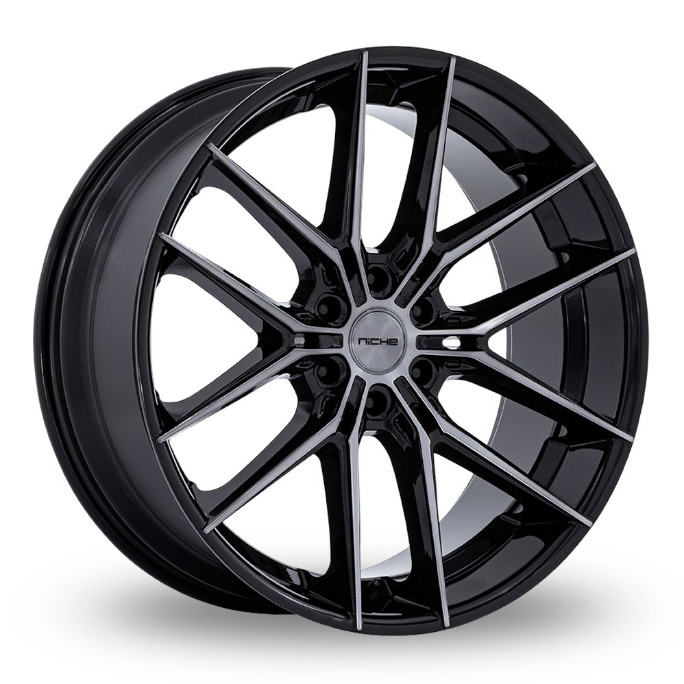 Niche NC280 Prodigy 6 (USA Warehouse) Gloss Black Dark Tinted Clear Alloy Wheels