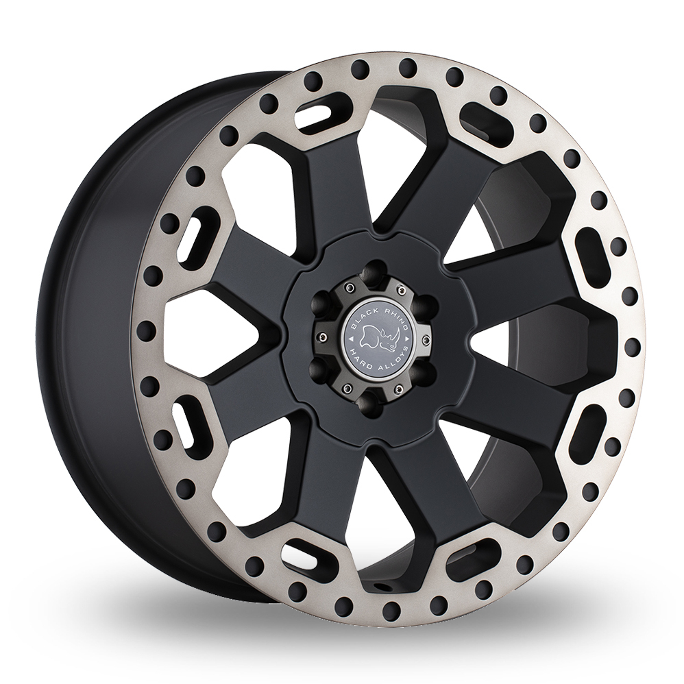 Black Rhino Warlord (USA Warehouse) Matte Black With Machined Dark Tint Alloy Wheels