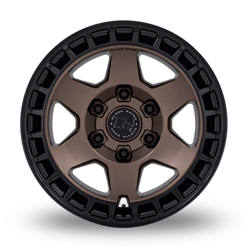 17" Black Rhino BR022 Bahari (USA Warehouse) Burnt Bronze With Matte Black Lip Alloy Wheels