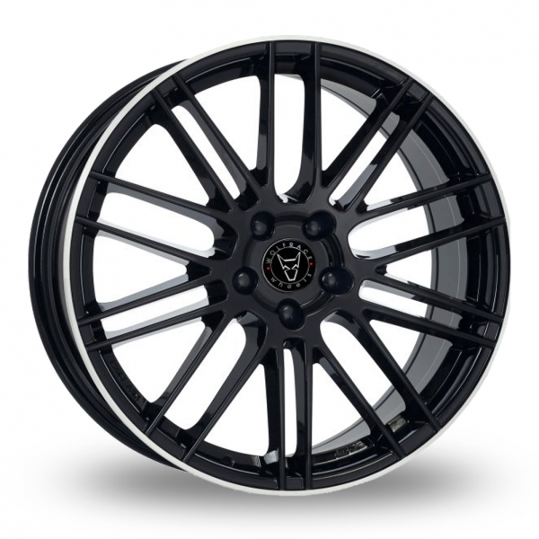 Wolfrace Eurosport TUV Kibox Gloss Black Polished Alloy Wheels