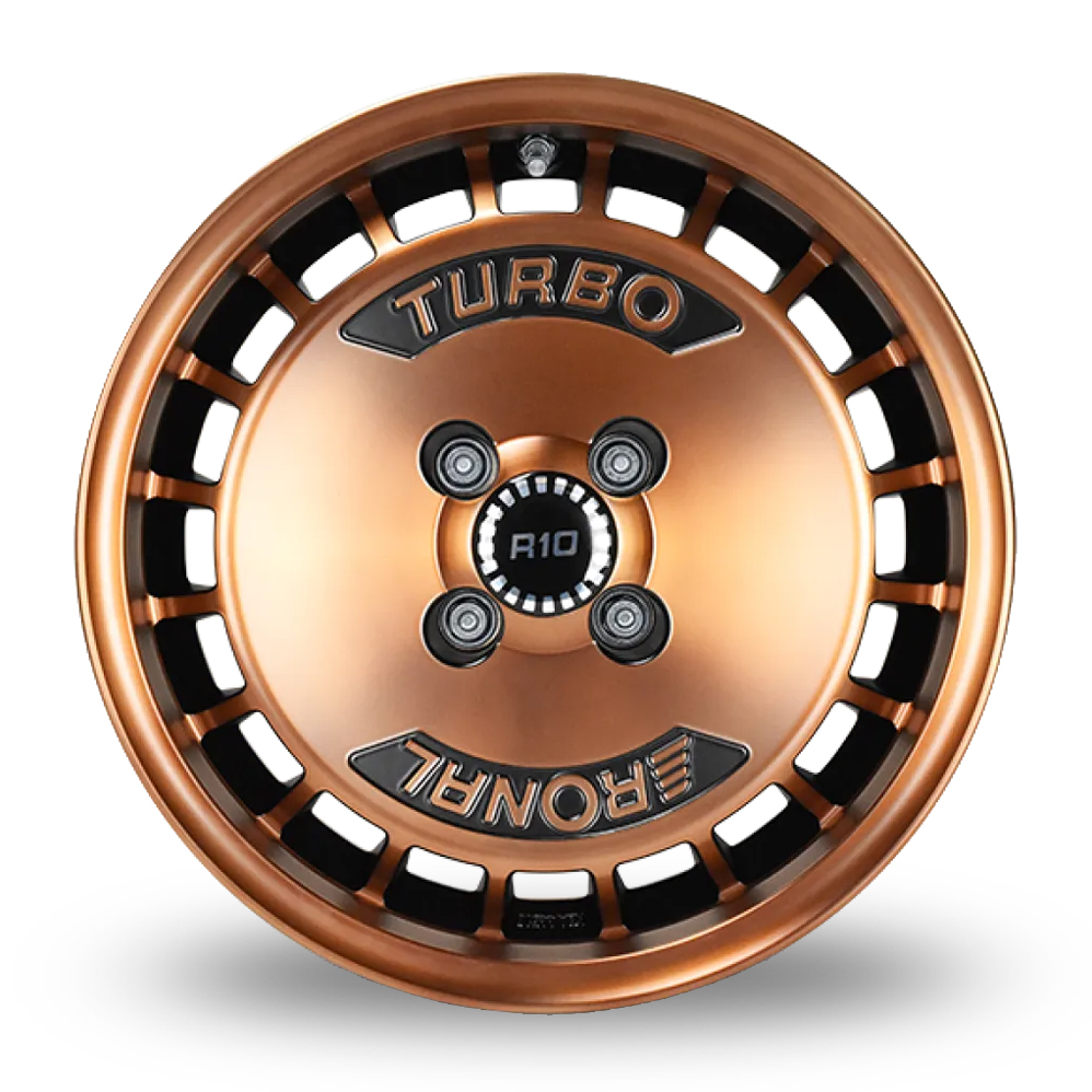 15" Ronal R10 Turbo Matt Copper Polished Alloy Wheels