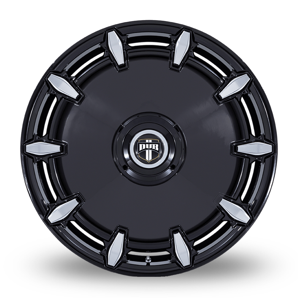26" DUB DC271 Cheef Gloss Black Milled Alloy Wheels