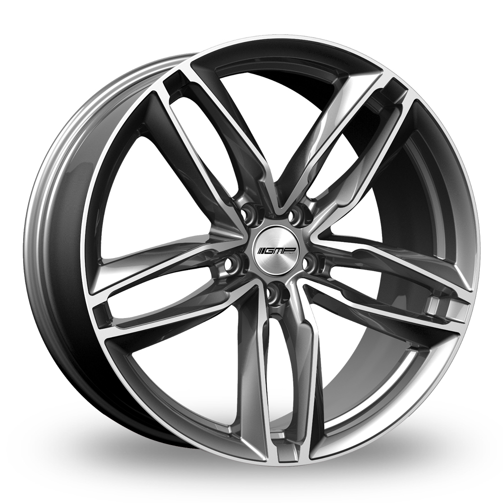 19 Inch GMP Italia Atom Anthracite Polished Alloy Wheels