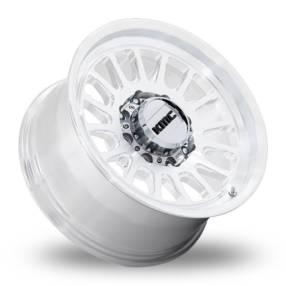 18" KMC KM447 Impact Forged Monoblock Raw Machined Alloy Wheels