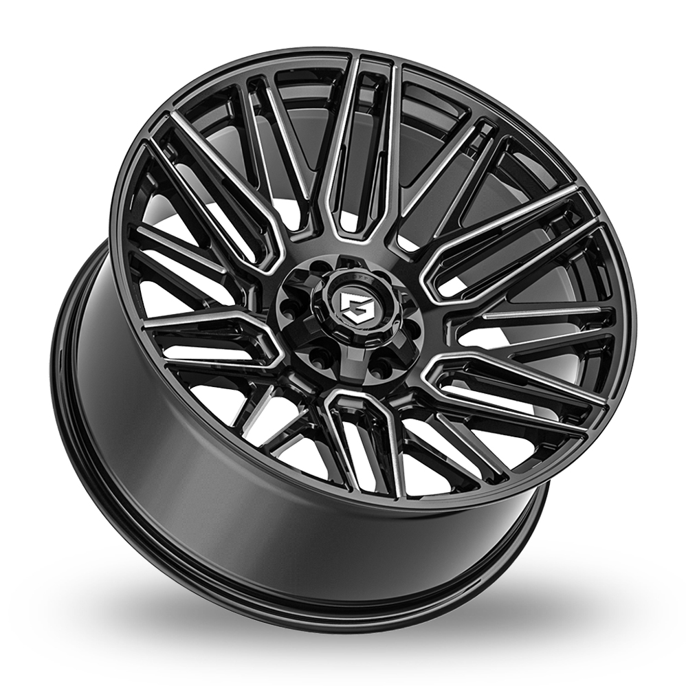 20" Fondmetal 770 Edge Glossy Black Milled Alloy Wheels