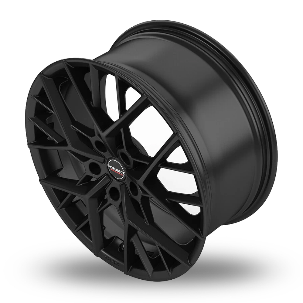 18" Borbet BY Matt Black Alloy Wheels