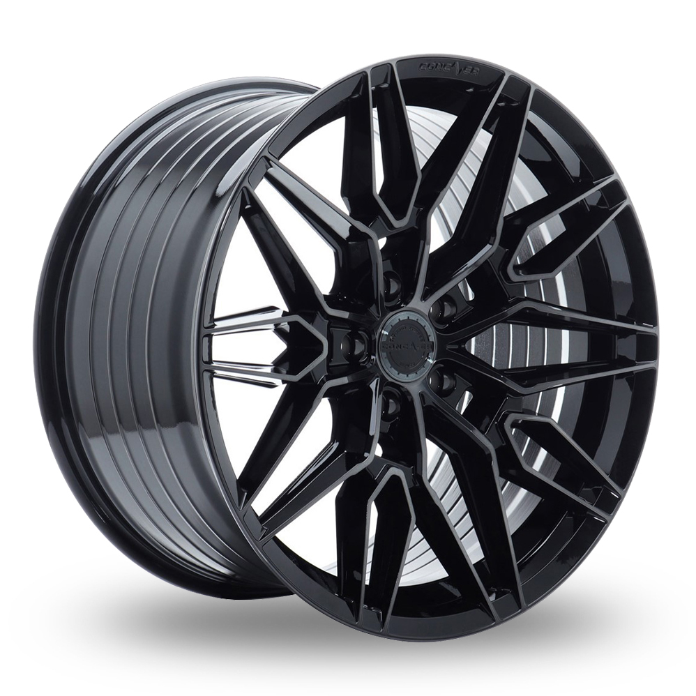 Concaver CVR6 (9.5x20) (Mid Concave) Double Tinted Black Alloy Wheels