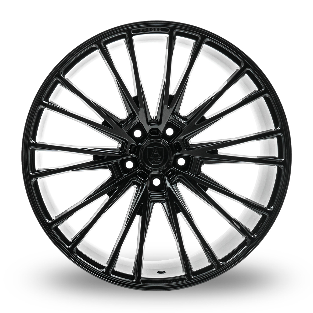 19" Axe CF2 Gloss Black Wider Rear Alloy Wheels