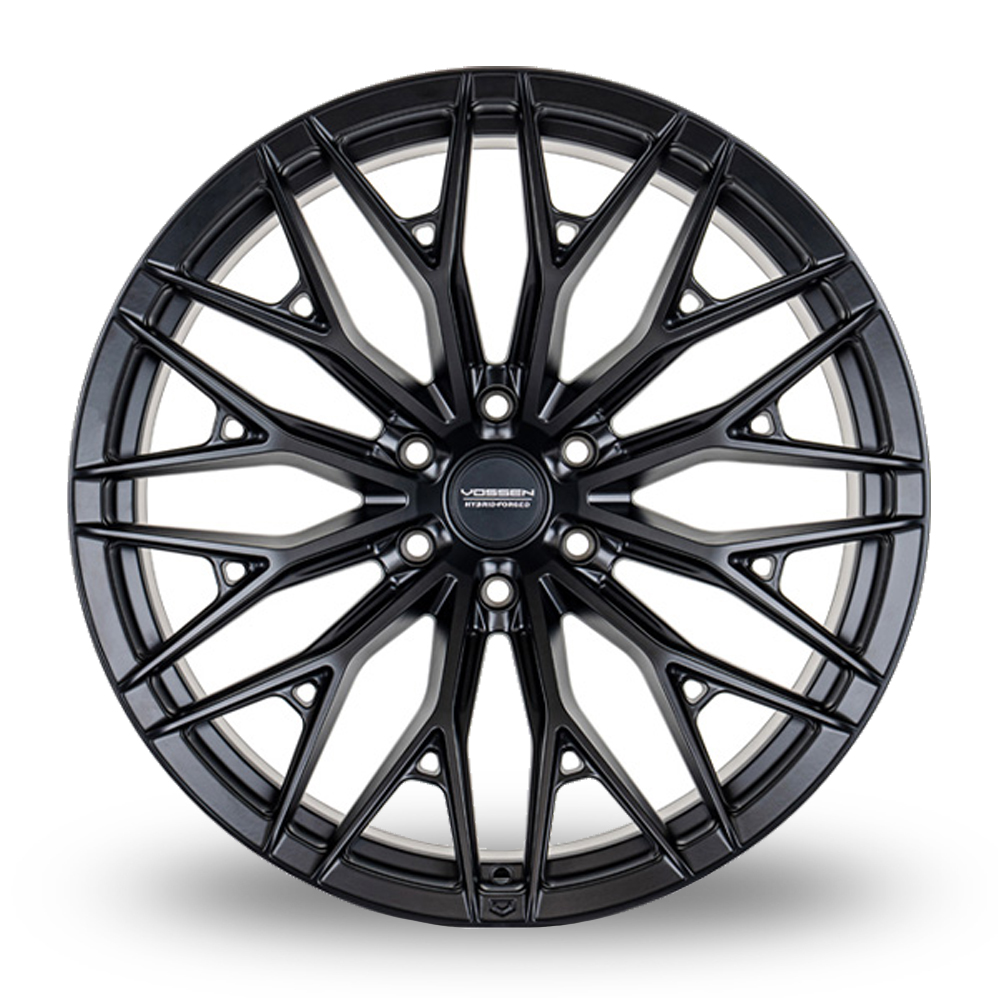 24" Vossen HFX-6 (10x24) (Deep Concave) Satin Black Alloy Wheels