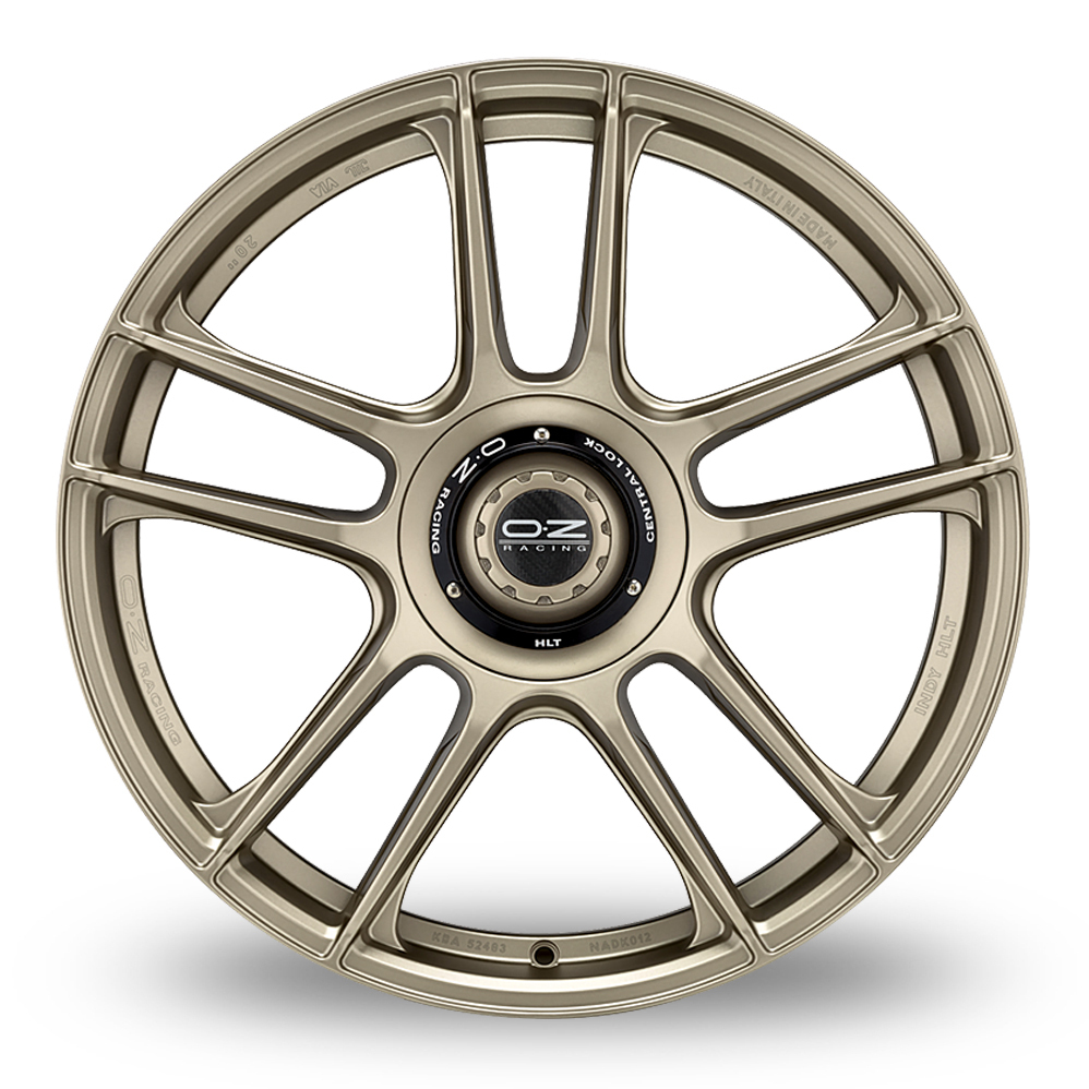 20" OZ Racing Indy HLT White Gold Alloy Wheels
