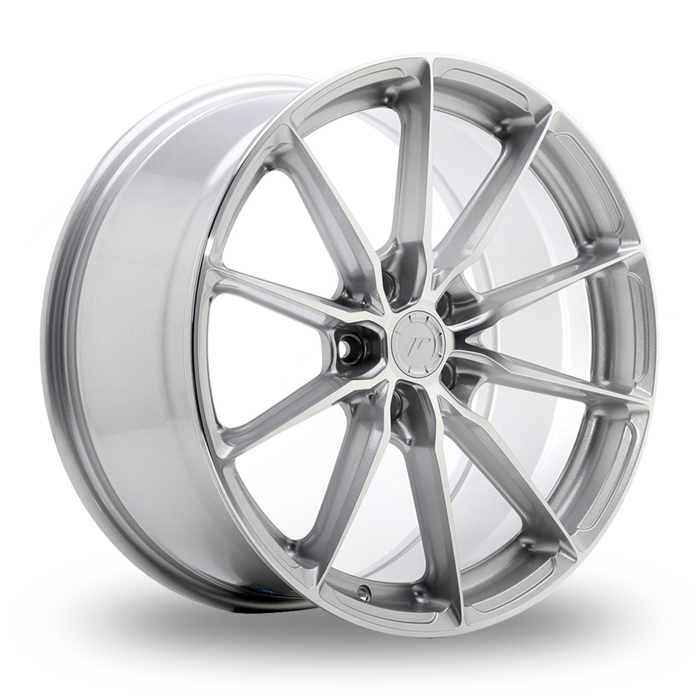Japan Racing JR37 (9.5x21) (Custom Fitment) Silver Machined Face Alloy Wheels