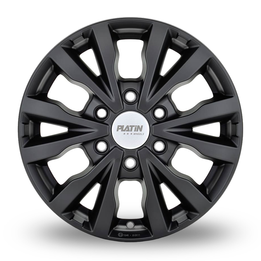 18" Platin P 86 Matt Black Alloy Wheels