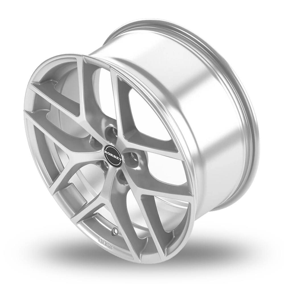 16" Borbet Y Crystal Silver Alloy Wheels