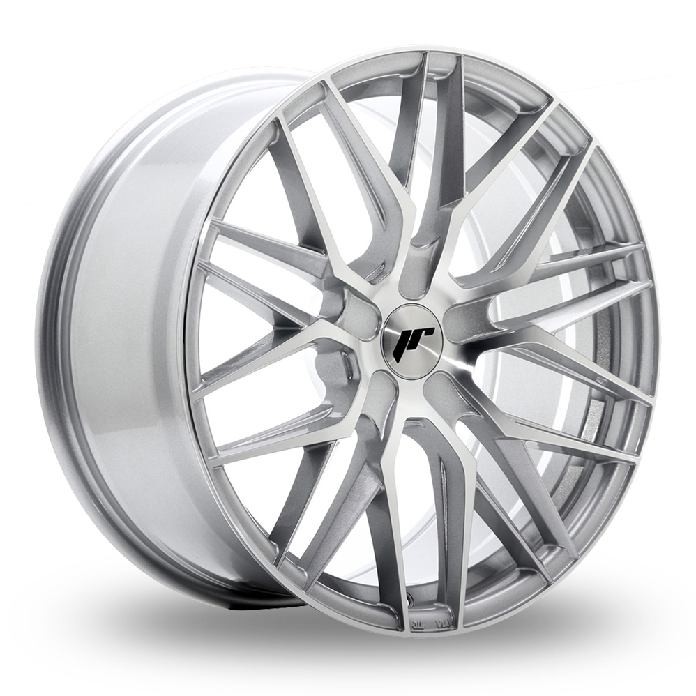 Japan Racing JR28 (8.5x19) (Custom Fitment) Silver Machined Face Alloy Wheels