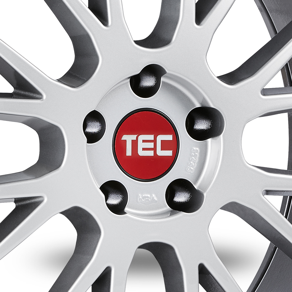 19" TEC Speedwheels GT-EVO Hyper Silver Polished Lip Alloy Wheels