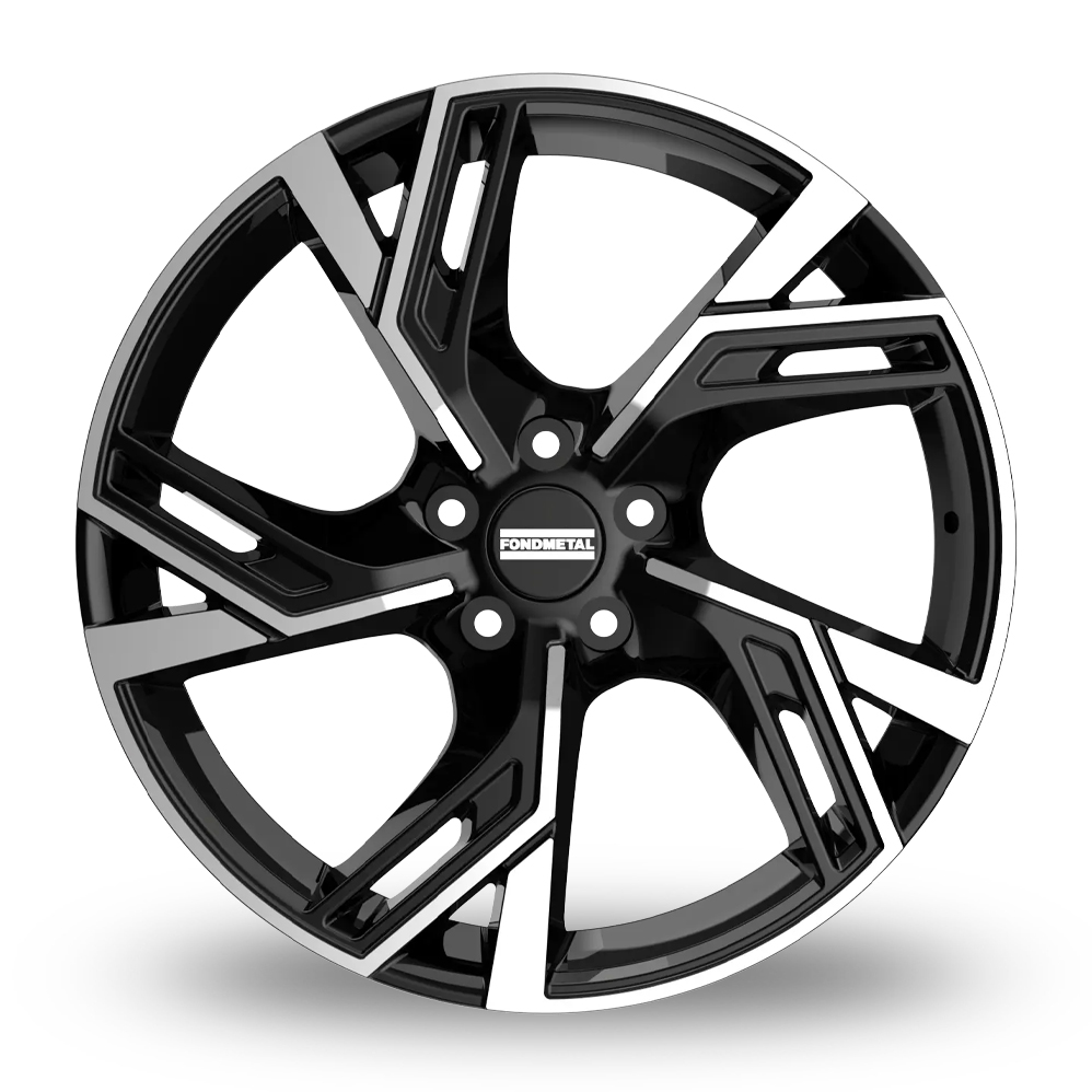 20" Fondmetal Atena Gloss Black Machined Alloy Wheels
