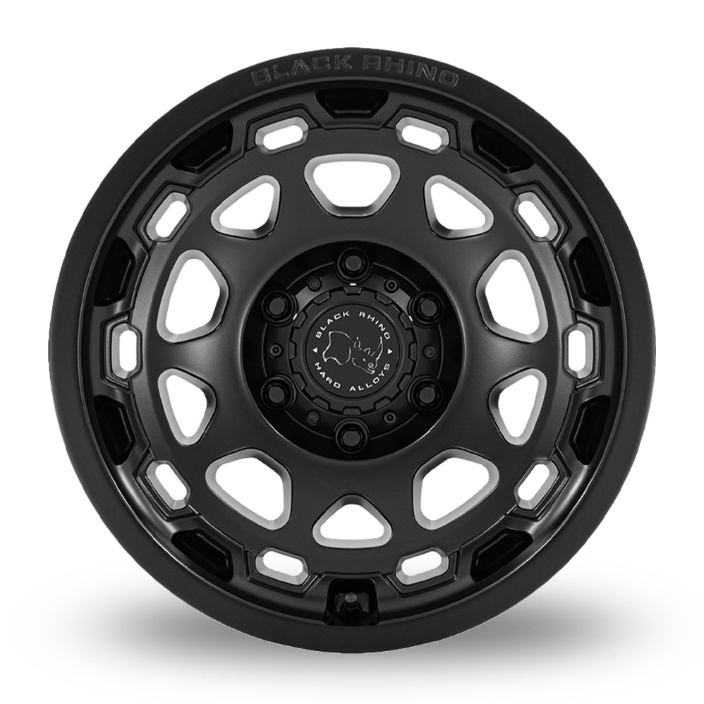 17" Black Rhino BR026 Congo Matt Black Alloy Wheels