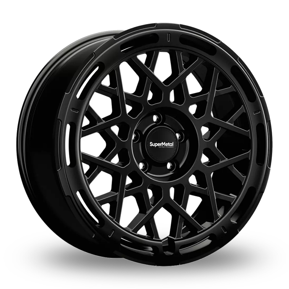 SuperMetal Cage Matt Black Alloy Wheels