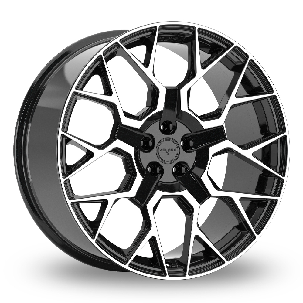 22" Velare VLR02 Gloss Black Machined  Alloy Wheels