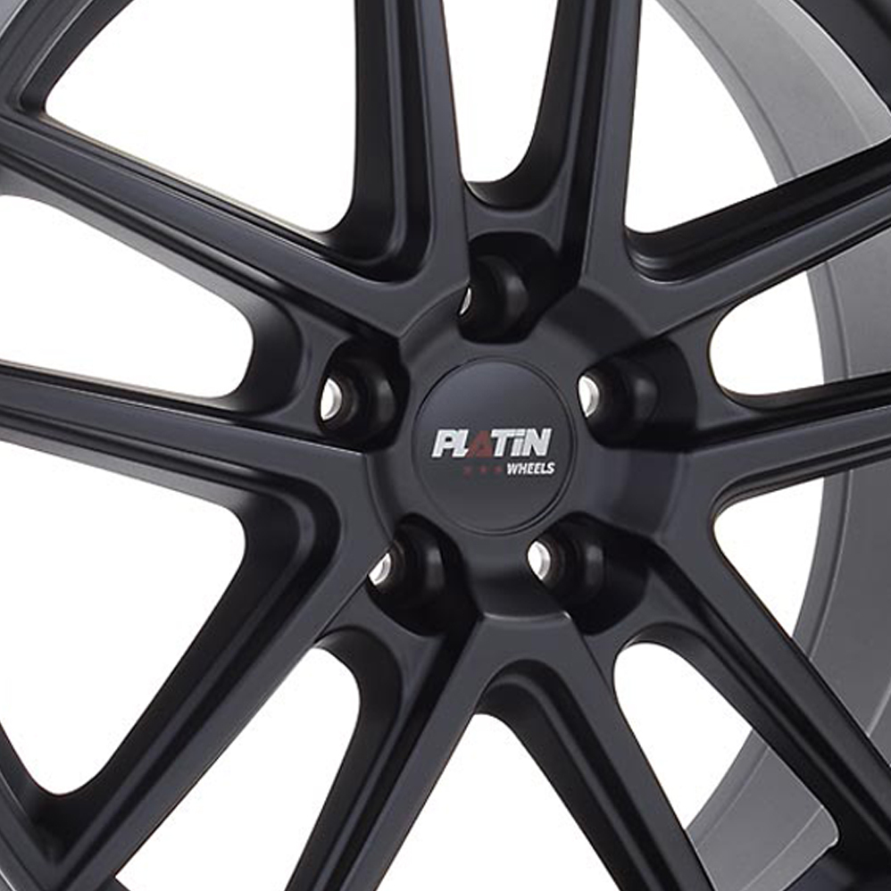 15" Platin P 73 Racing Black Alloy Wheels