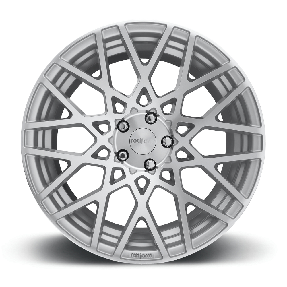 19" Rotiform R110 BLQ Gloss Silver Machined Alloy Wheels