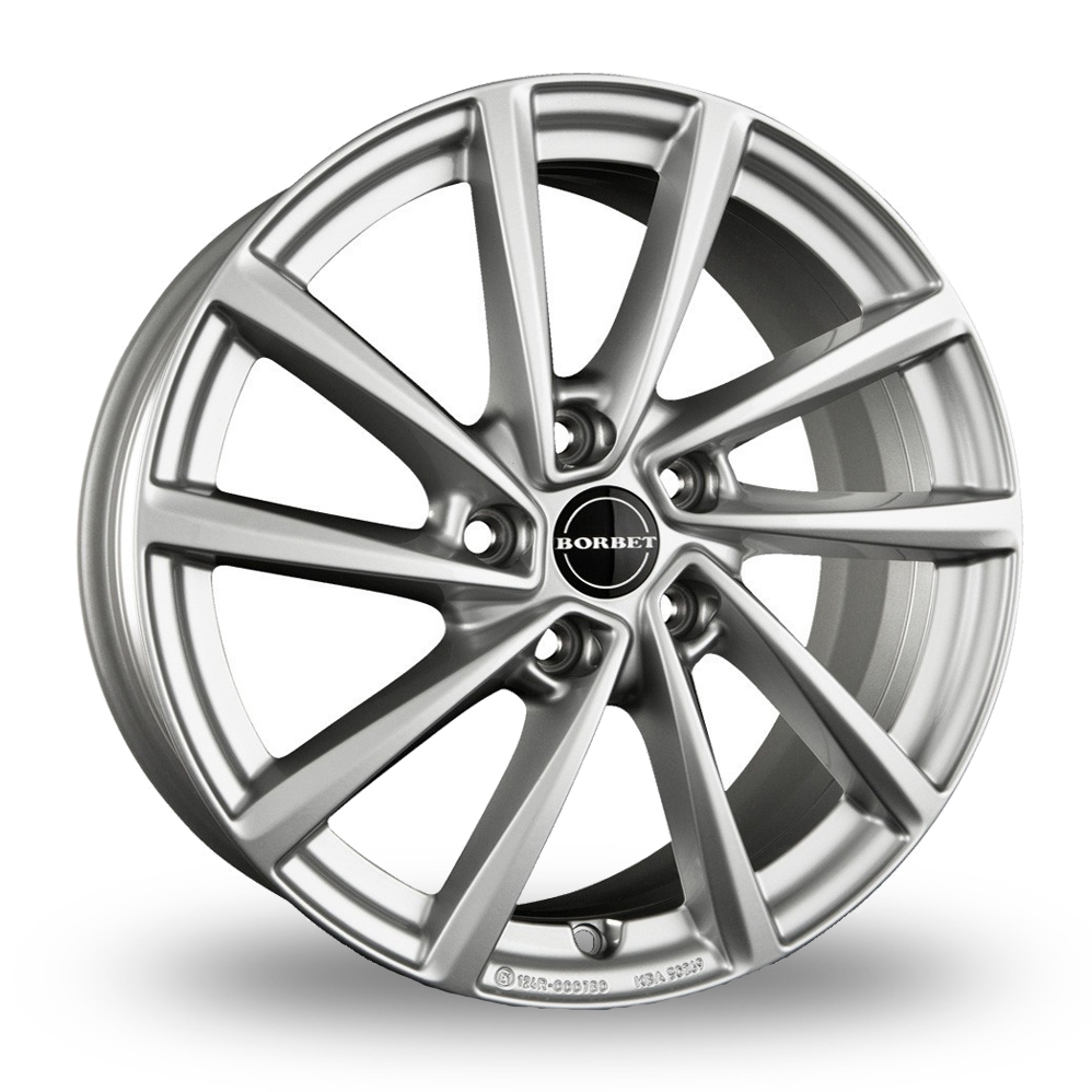 Borbet V Crystal Silver Alloy Wheels
