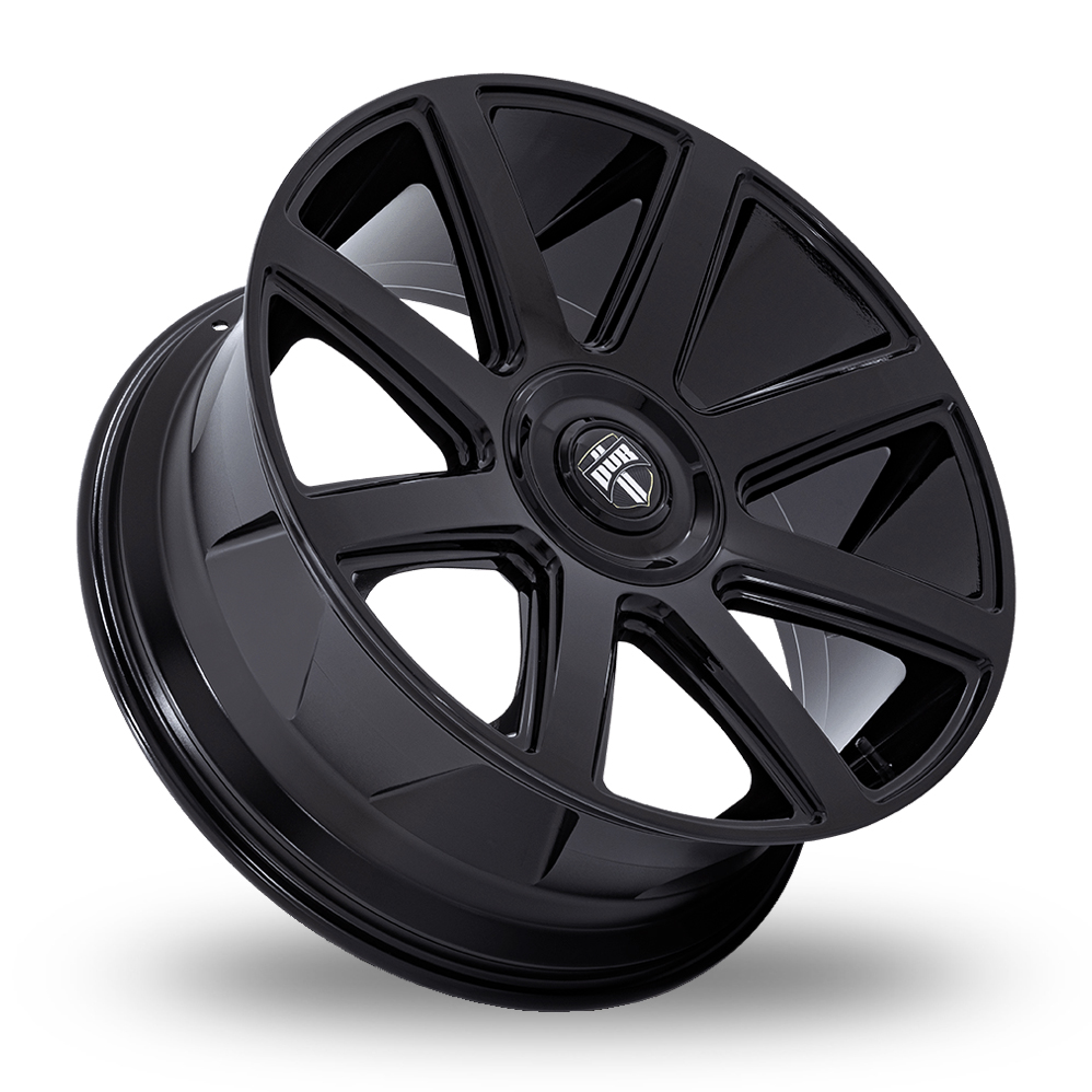 24" DUB DC273 Pull Gloss Black Alloy Wheels