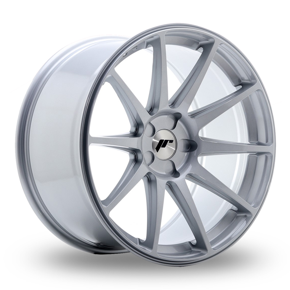 Japan Racing JR11 (8.5x19) (Custom Fitment) Hyper Silver Alloy Wheels