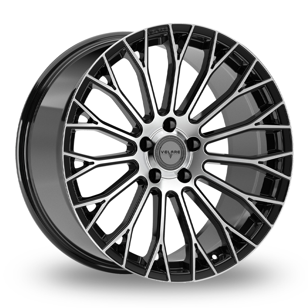 Velare VLR12 Gloss Black Machined Alloy Wheels