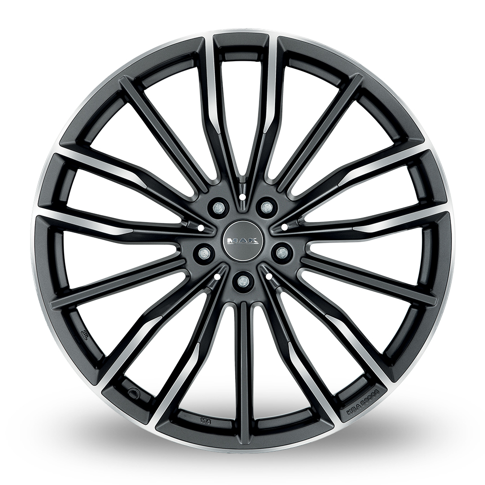 20" MAK Rapp Gunmetal Mirror Alloy Wheels
