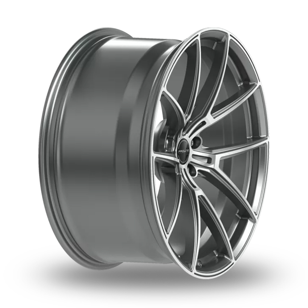 21" Proline PFR Forged Matt Grey Polished Alloy Wheels