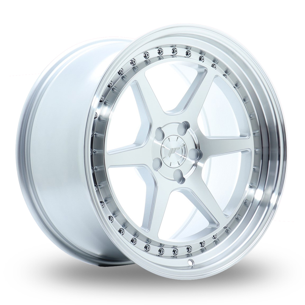 Japan Racing JR43 (9.5x19) (Custom Fitment) Silver Machined Face Alloy Wheels