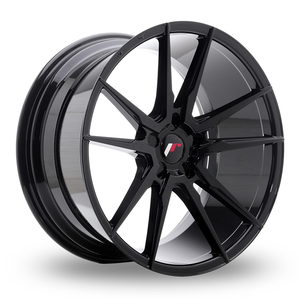 Japan Racing JR21 (10x20) (Custom Fitment) Gloss Black Alloy Wheels