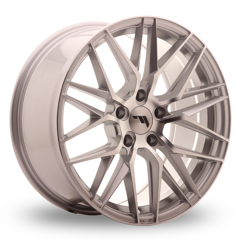 Japan Racing JR28 (8.5x18) Silver Machined Face Alloy Wheels