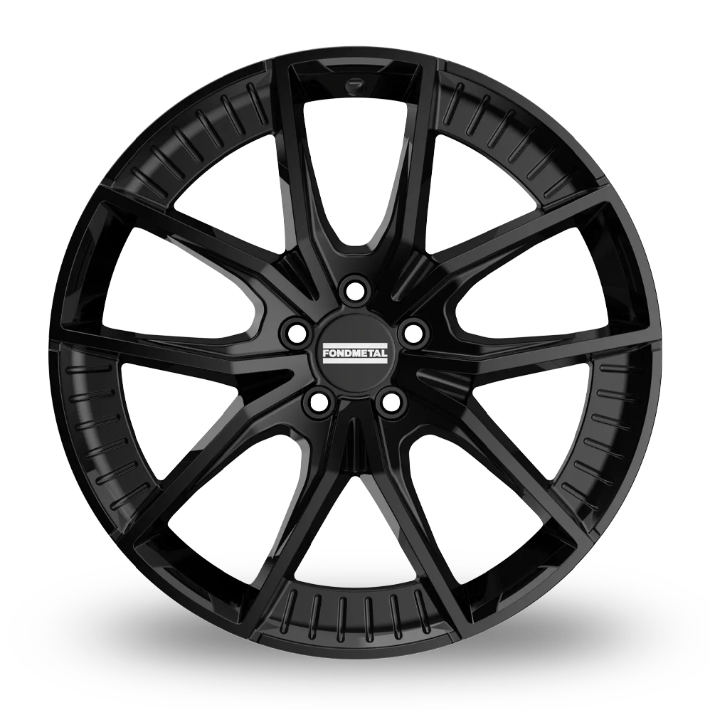 21" Fondmetal Elatha Gloss Black Alloy Wheels
