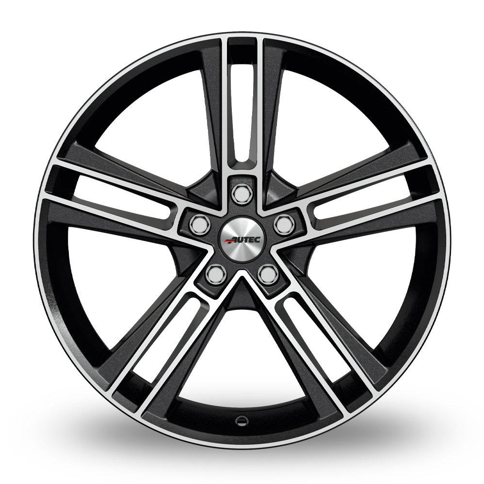 20" Autec Rias Metallic Black Polished Alloy Wheels