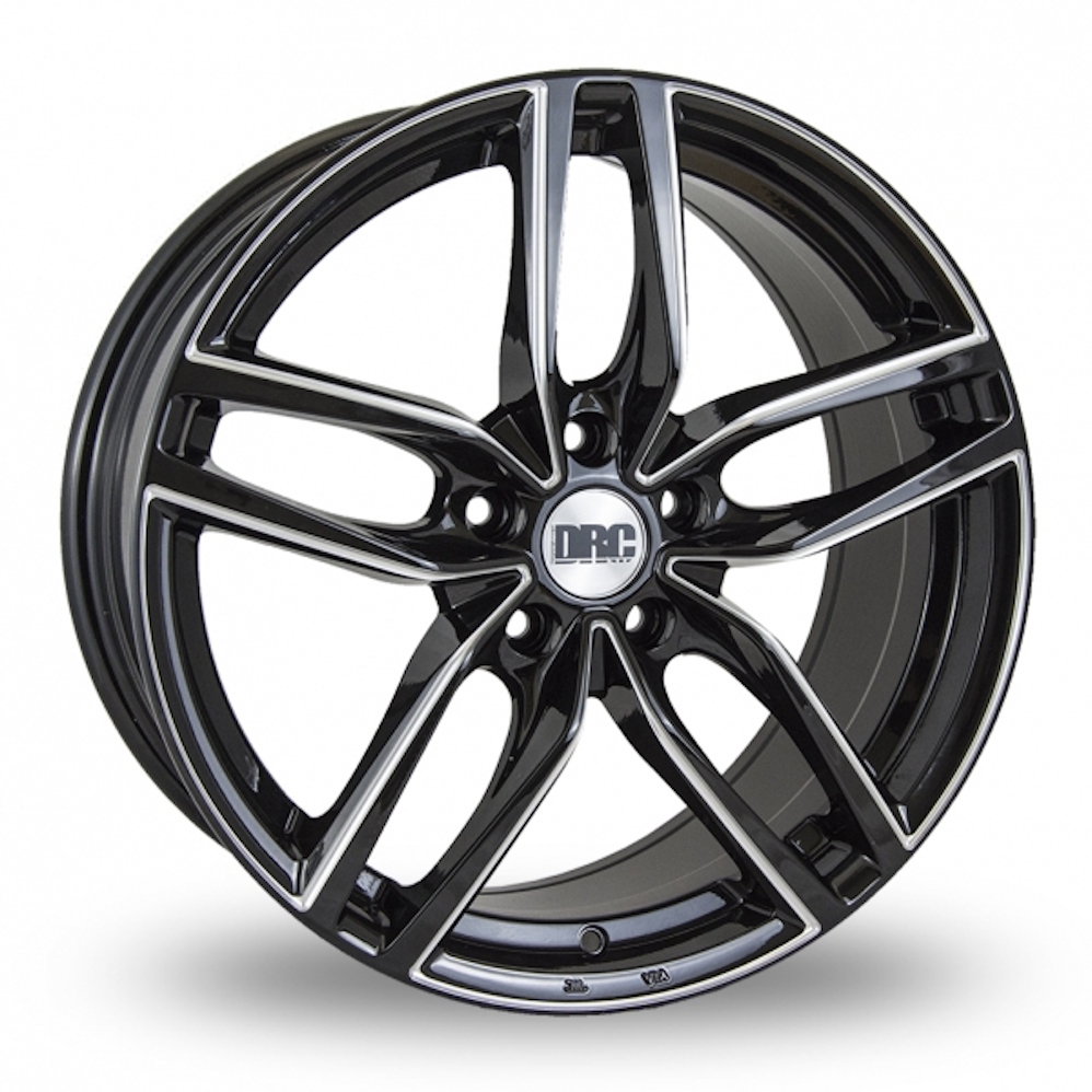 DRC DRS Gloss Black Polished Alloy Wheels