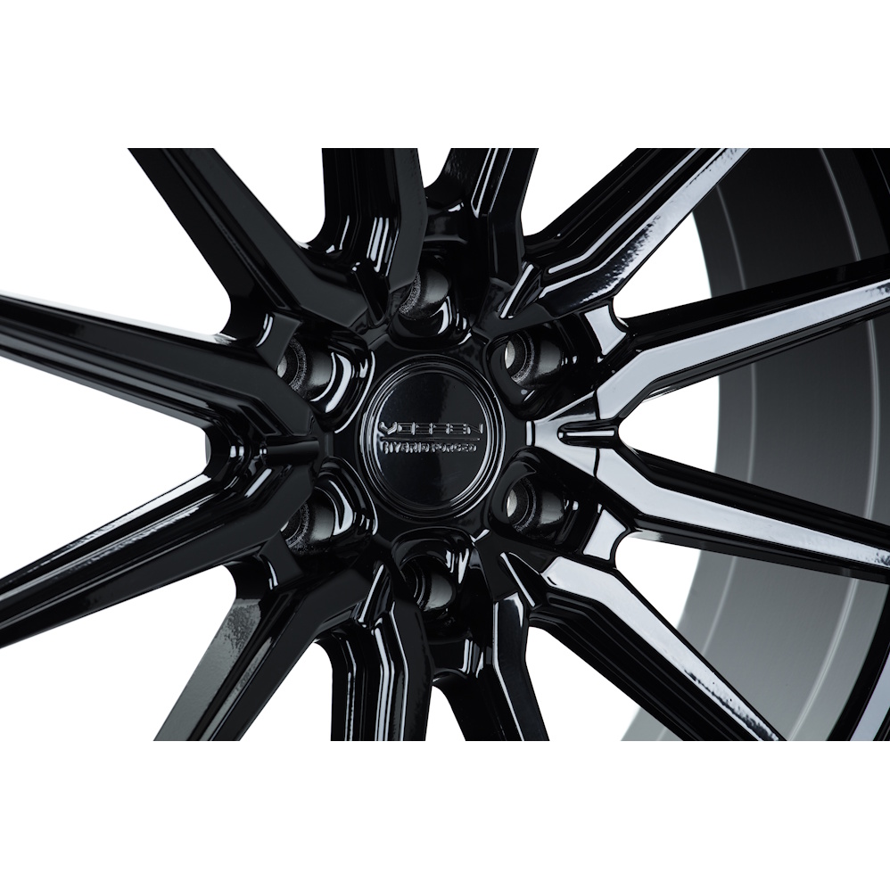 20" Vossen HF6-1 (9.5x20) (Deep Concave) Gloss Black Alloy Wheels
